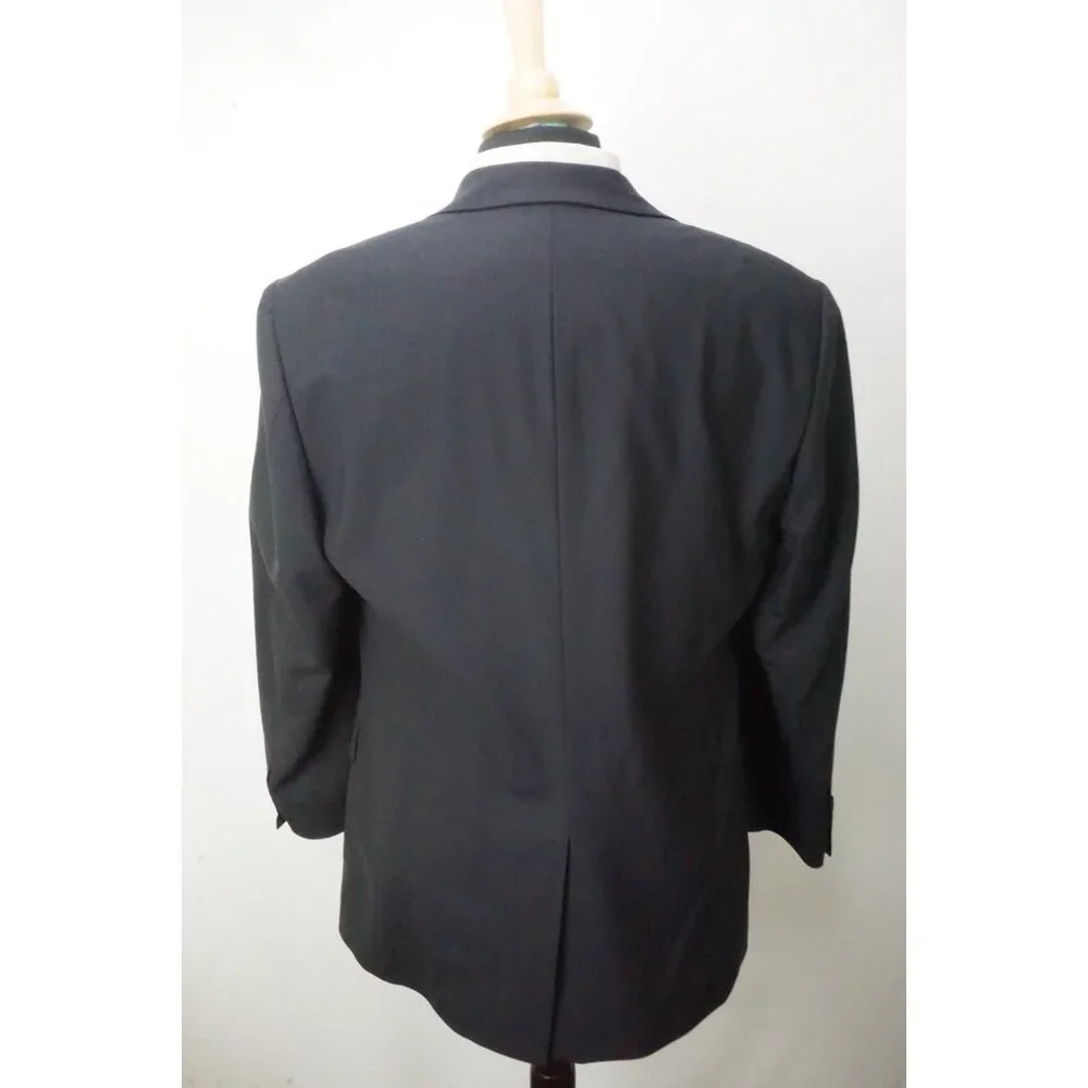 Brooks Brothers 346 Stretch Navy Blue Wool Blend 2 Pc Suit Jacket Pants Sz 41R